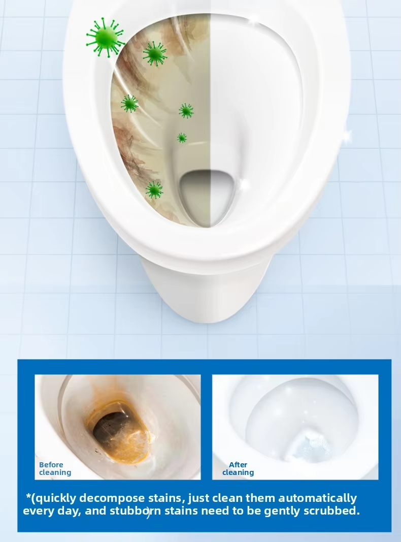 Nettoyeur de salle de bain pour ménage solide, déodorant, comprimés de toilettes effervescents