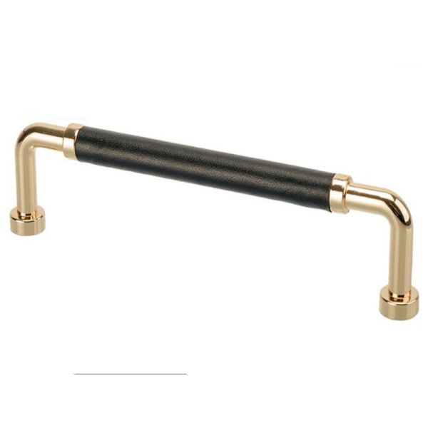 Antique Bronze Zinc Leather Drawer Pull Kitchen Cabinet  Handles Office Desk/ Dresser Handles