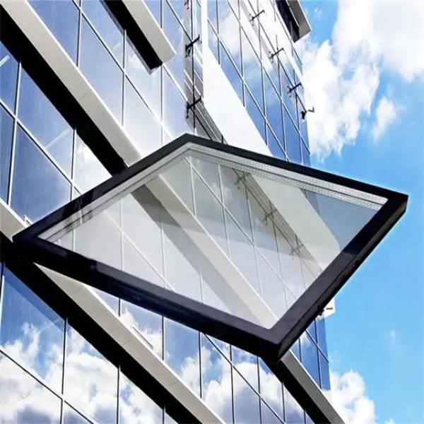 6 12A 6 Low-E Argon Gas Tempered Insulated Decorative Window Laminated Reflective Building Glass Flat Shape for Curtain Wall