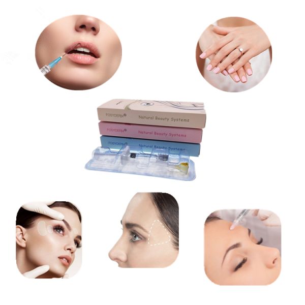 Шприц впрыски заполнителя OEM стерильный Hyaluronic кисловочный дермальный