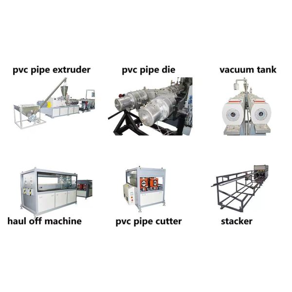 Двойная конюшня винта бежать линия экструзии труб PVC 16-315mm пластиковая