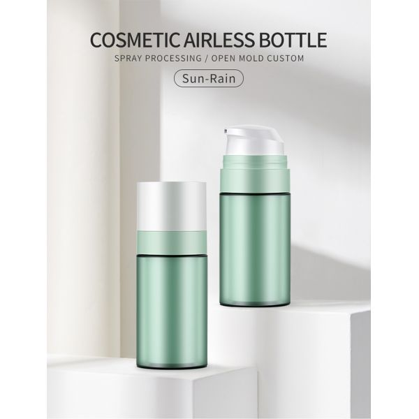 Garrafas mal ventiladas recarregávéis cosméticas da bomba da parede vazia do dobro 30ml