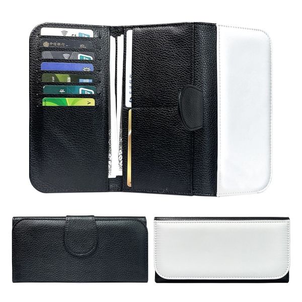 Custom Blank Sublimation Leather Trifold Wallet