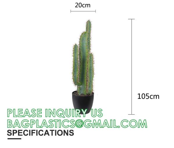 Artificial Succulent Plants - Realistic Artificial Flowering Cactus, Fake Succulent Plant Decor for Home Office