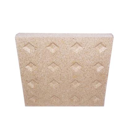 O painel isolante amarelo Nontoxic da vermiculite cobre peso leve
