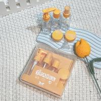 Voguish Design 7 Pieces Plastic Travel 50ml Bottle Set Used For Personal Care Package