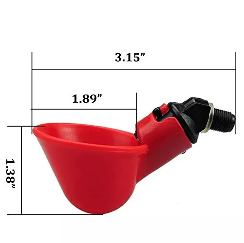 PP Poultry Nipple Drinker Cup For Chicken And Birds