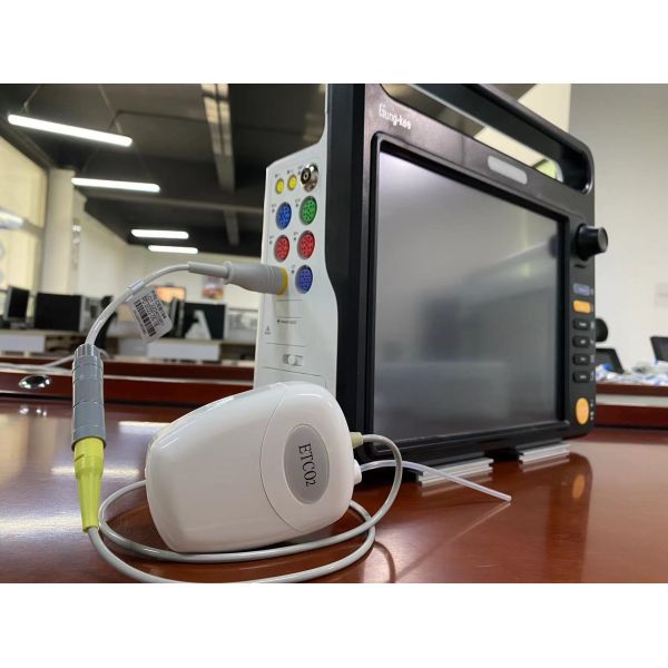 White Sidestream Etco2 Sensor Plug Play для новорожденных животных