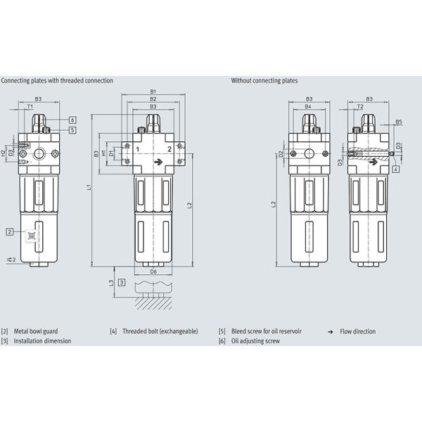 FESTO LOE-1/8-D-MINI Зинковый сплав для удаления масляного тумана 0,5-12 бар