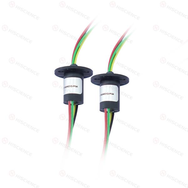 Electrical Capsule Slip Rings 18 Circuits 2A Engineering Plastic Housing Material