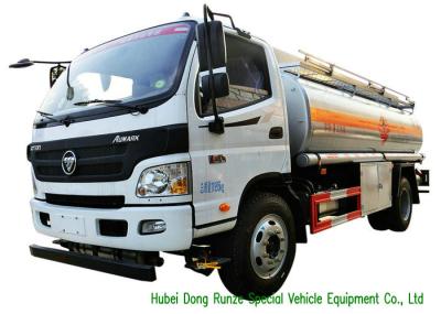 FOTON 8000L Road Liquid Tank Truck For Petroleum Oil Transport With PTO Oil Pump