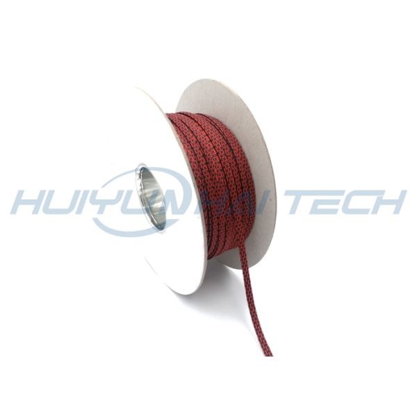 Слевинг красного цвета доказательства пламени электрический заплетенный для проводки кабельной проводки