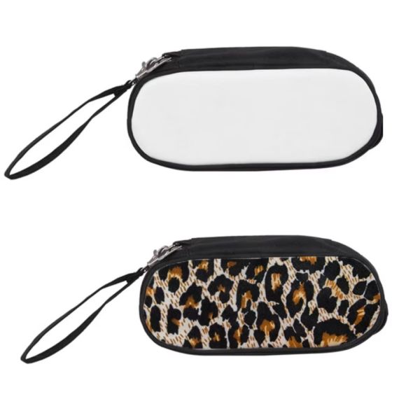 Portable Waterproof Canvas Makeup Bag Sublimation Blank For DIY Design Pencil Case Sublimation