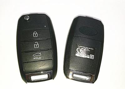 Telecontrole remoto do carro da chave da aleta da chave RKE-4F13 de KIA do material plástico/3 BOTÕES