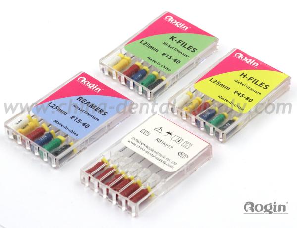 CE / ISO 28mm 31mm Dental Endo Files , Nickel Titanium Dental Root Canal