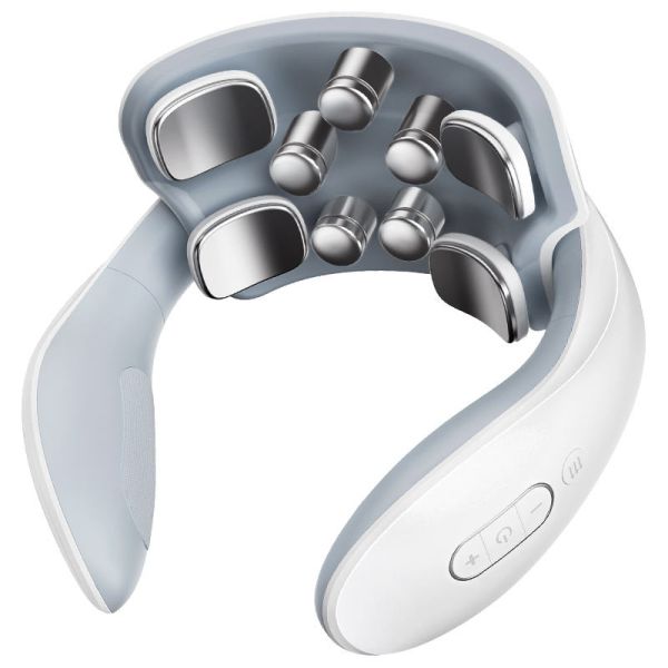 0.5 kg Customized Travel Smart Wireless U Shaped Electric Neck And Shoulder Massager With Heating Patch
