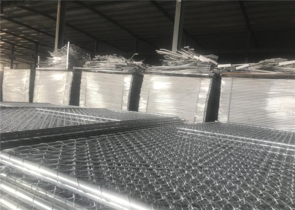 Chain Link Construction Fencing Panels 6'x10'/9.5' Mesh 2.25x2.25 diameter 3.00mm Hot dipped Galvanized