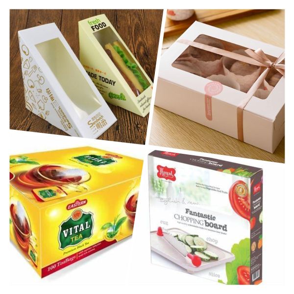 одиночная покрытая доска еды сэндвич 325gsm принимает прочь упаковывая складывая доске коробки покрытое одиночное