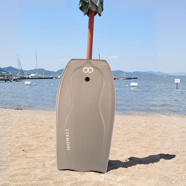 Gray or Customized 42.5 inch end Body Board with Surf Leash and Board Bag No Competition