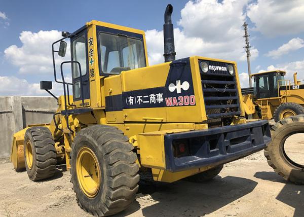 Roda de mão original Front Loader usado carregadores do segundo de Japão KOMATSU WA300