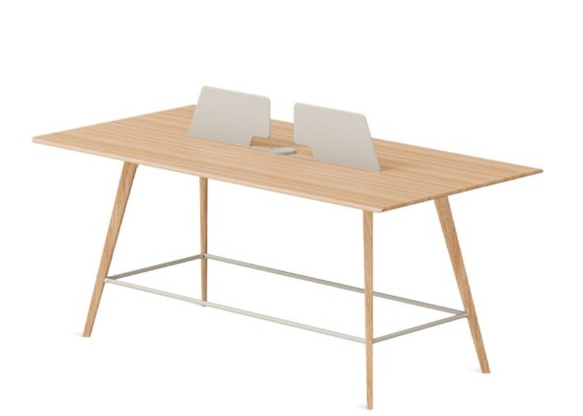 Jason Wooden Lounge Table with Geometric Design for Modern Desks
