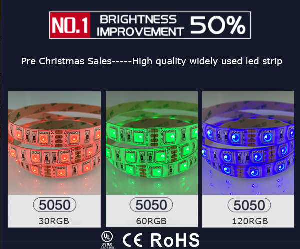 ADLED Lighting UL/CE/Rohs 5050 60leds/m led strip Rgb Waterproof 12v Ip68kit 5 Metre Popular