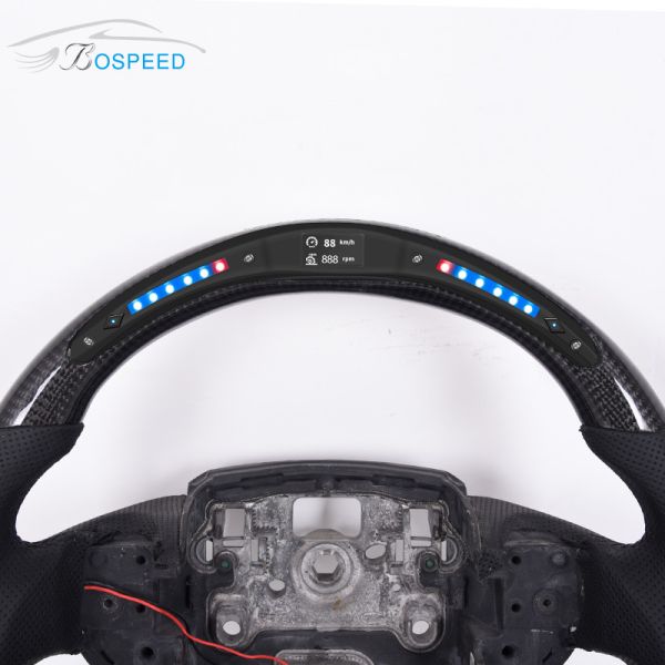 Alcantara Black Leather Defender 90 Steering Wheel Customizd Stitch Plain Weave