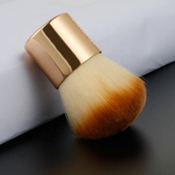 Single Kabuki Powder Makeup Brush Metal Soft Portable Blush Brush
