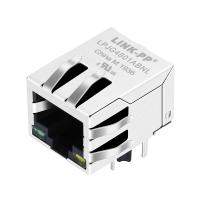 Diodo emissor de luz 1500Vmrs RJ45 Jack modular, XFGIG8M-CAGY1-4MS com transformador de 1000M