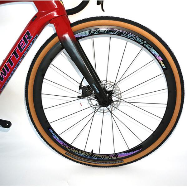 Bicicleta vermelha da raça do cascalho 9.6KG, freio de disco da bicicleta da estrada de 54cm para o adulto