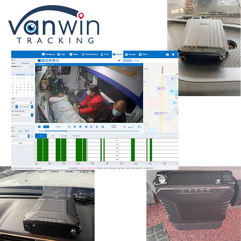 4G Starlink 1080P AHD 8 Channel Cars CCTV MDVR GPS 4G WIFI Camera System Mobile DVR