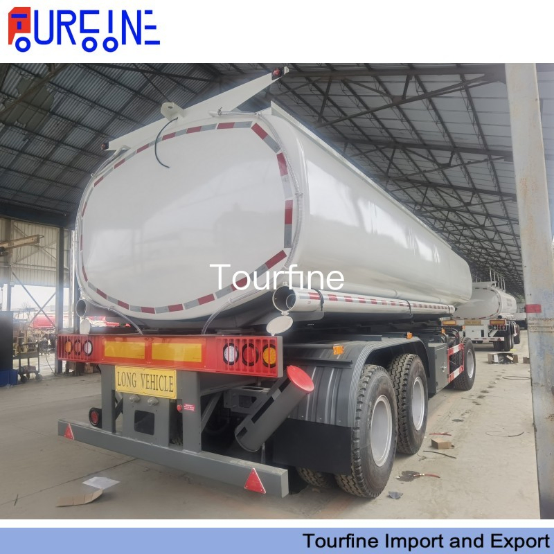 3 Axle 25 CBM Drawbar Tank Full Trailer for Water and Fuel Transport