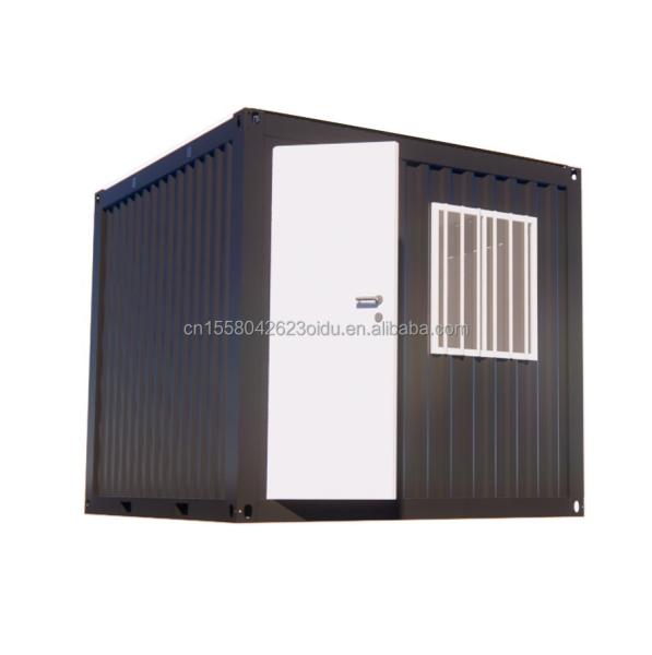 Mini-bureau/magasin de 10 pieds, adapté au budget Container d'expédition modifié Panneau sandwich en acier Hôtels avec fenêtres en alliage d'aluminium