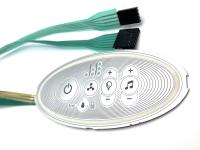 teclado de interruptor de membrana de luz de fundo personalizável altamente eficaz para ventilador elétrico