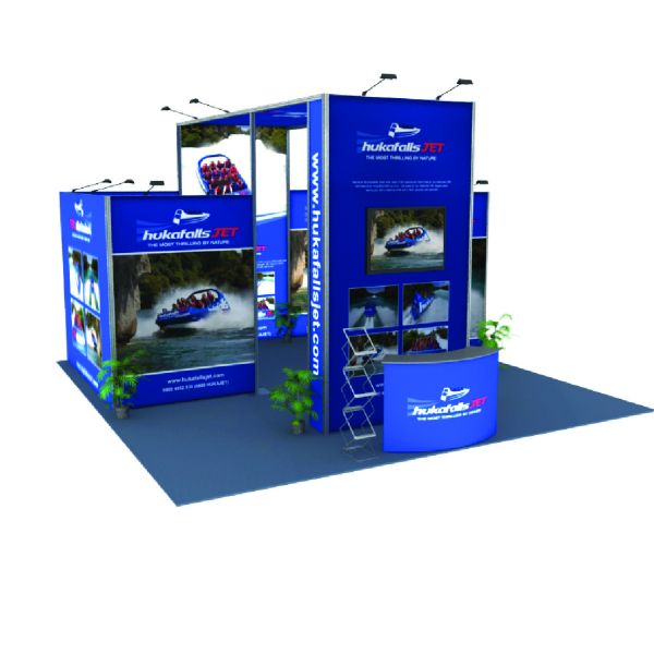Tension Fabric Graphic Modular Trade Show Booth Portable Lightweight
