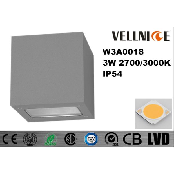 IP54 Electrostatic Dusting Finishing Wall Mounted Led Wall Lights W3A0018