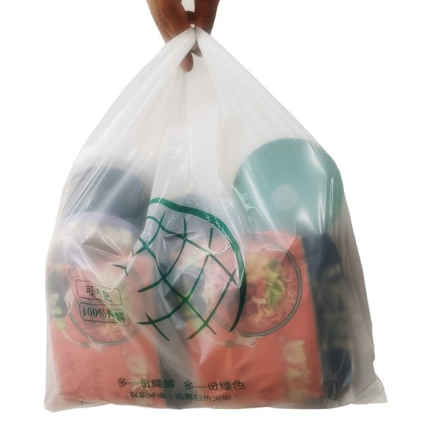 EN13432 20mic Eco Friendly Trash Bags 100% Biodegradable Plastic Bags