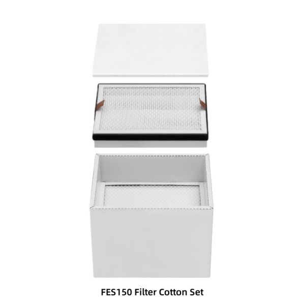 KNOKOO Replacement Filter Set with Activated Carbon Pre-filter Cotton and Medium Filter for FES150 FES200 FES350 Fume Extractors