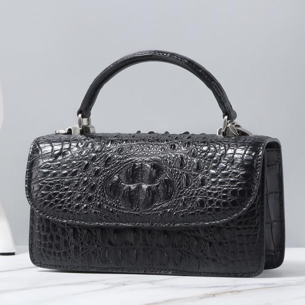 Fashion Designer Genuine Crocodile Leather Women Small Handbag Purse Authentic Alligator Skin Female Flap Shoulder Bag