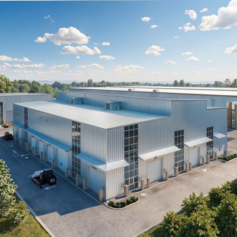 Fast Build Large Space Steel Structure Building Metal Frame Warehouse Easy Assemble