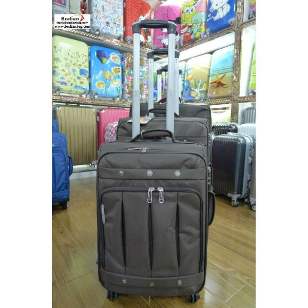 cheap soft sided 20''+24'' +28'' three piece trolley luggage set,suitcases from Baigou