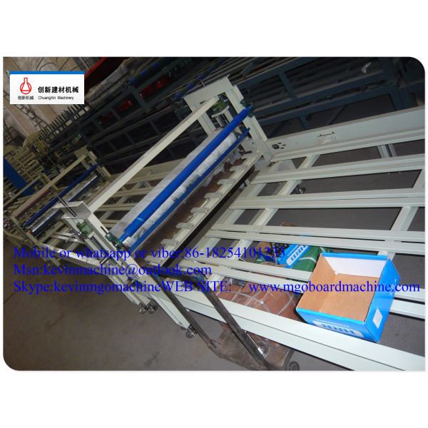 Fully Automatic Mgo Board Equipment For Mgo / Mgcl / Fiber Glass Mesh Raw Material