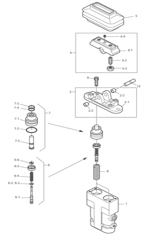 1.428-00241A 1.42800241A 1428-00241A 142800241A Enchufe Assy para la válvula del pedal de Doosan DX140LC DX140LC-3 DX140LCR DX140L