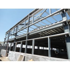 Prefab Steel Structure Warehouse Factory , Prefabricated Metal Buildings