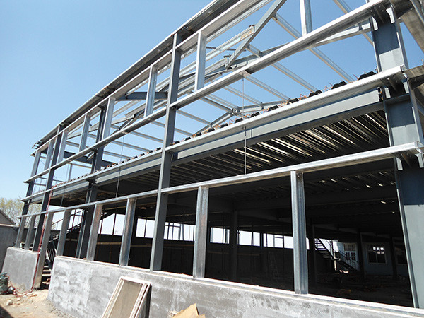 Prefab Steel Structure Warehouse Factory , Prefabricated Metal Buildings