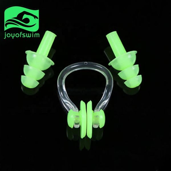 Wear Comfortable Stylish Swimming Nose Clip And Ear Plugs Multicolor