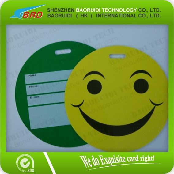 Promotional colorful PVC luggage tag