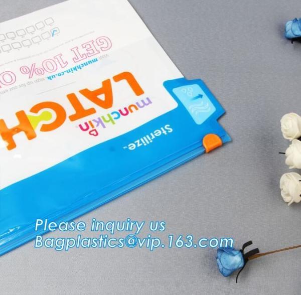Custom Mini k Bag,Frosted Pvc k Bag, Zipper Slider Frosty Soft Bag Pouch, travel cosmetic makeup slider bag