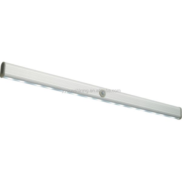 Light Gray Motion Sensor LED Under Cabinets Closet Kitchen Bar Wardrobe Light with 1-