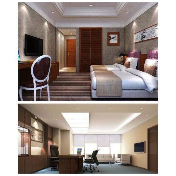 IP20 Brushed Aluminum Spide Ceiling Surface Mount LED Lights Dia 105*H158MM